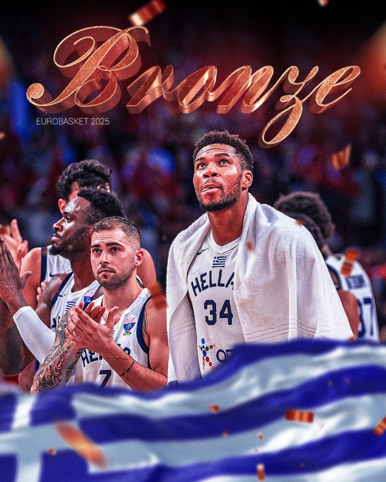 16年的等待！希臘男籃自2009年歐錦賽后再次在國際大賽上奪得獎牌